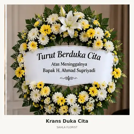 Krans Bunga Duka Batang